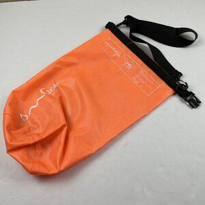 OMGear Rolltop Dry Bag Back Pack Waterproof Rip Stop Nylon Orange w/Strap